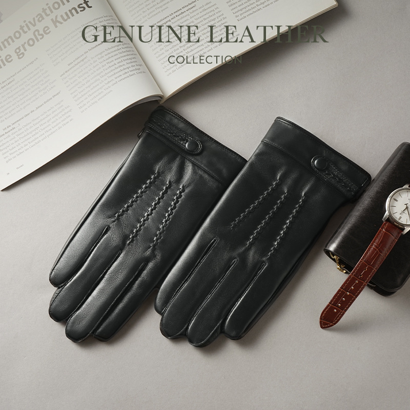 Men's Top Layer Sheepskin Genu - Leather Driving Glove ulasan dan harga