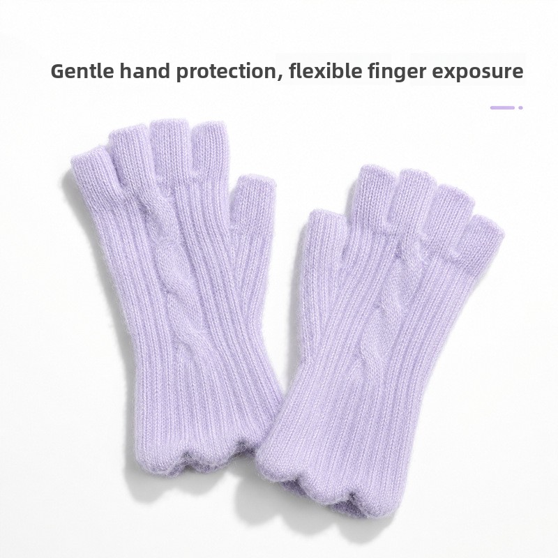 Women's Warmth Knitted Alpaca  - Wool Glove Lined ulasan dan harga